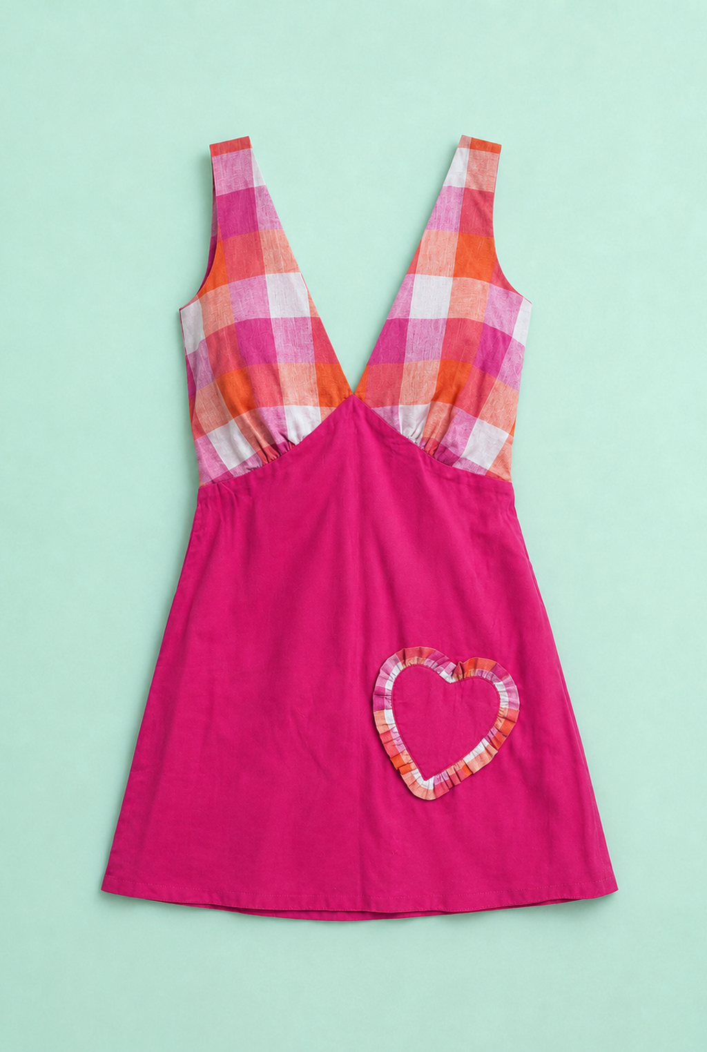 Lovebug Checked Short Dress
