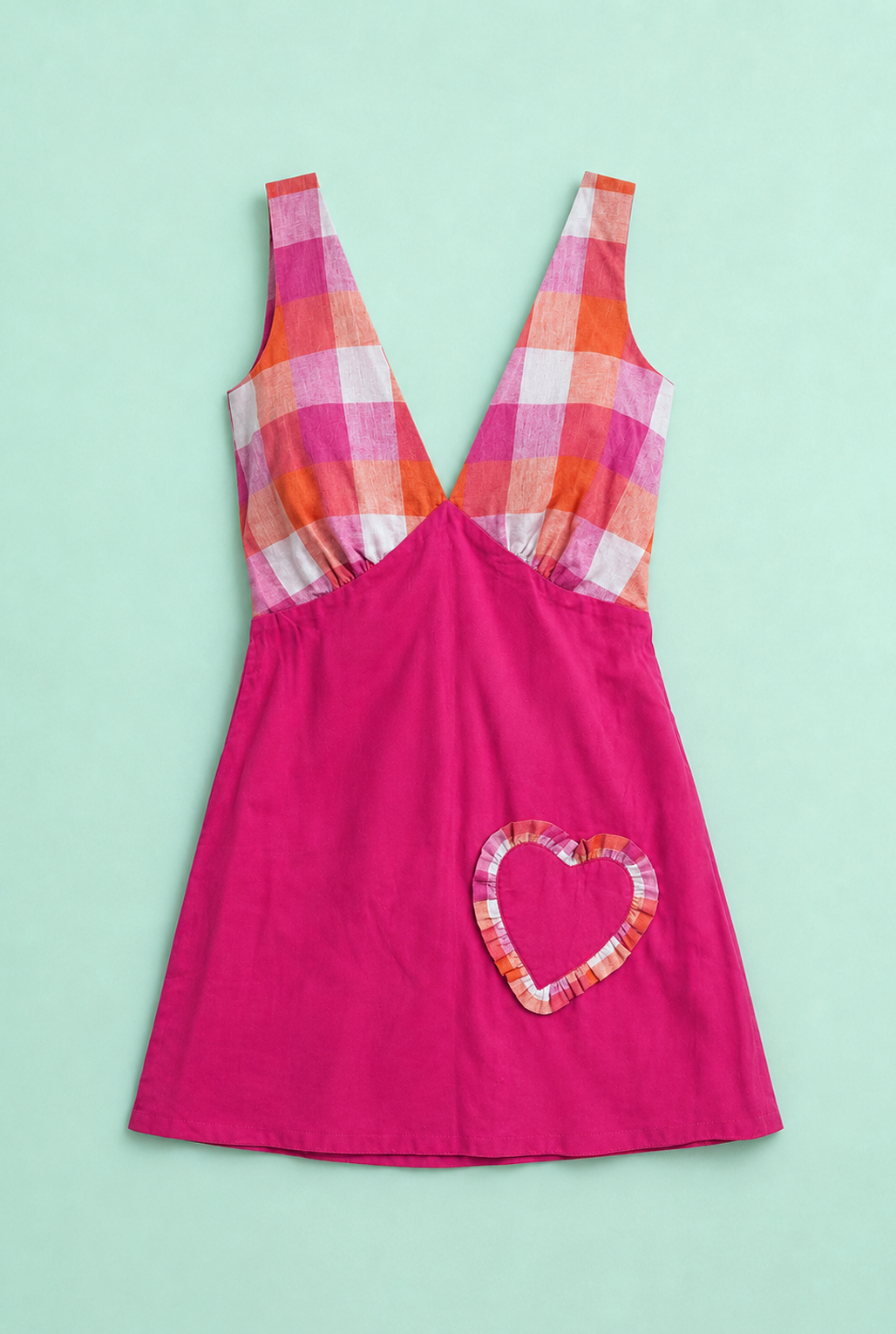 Lovebug Checked Short Dress