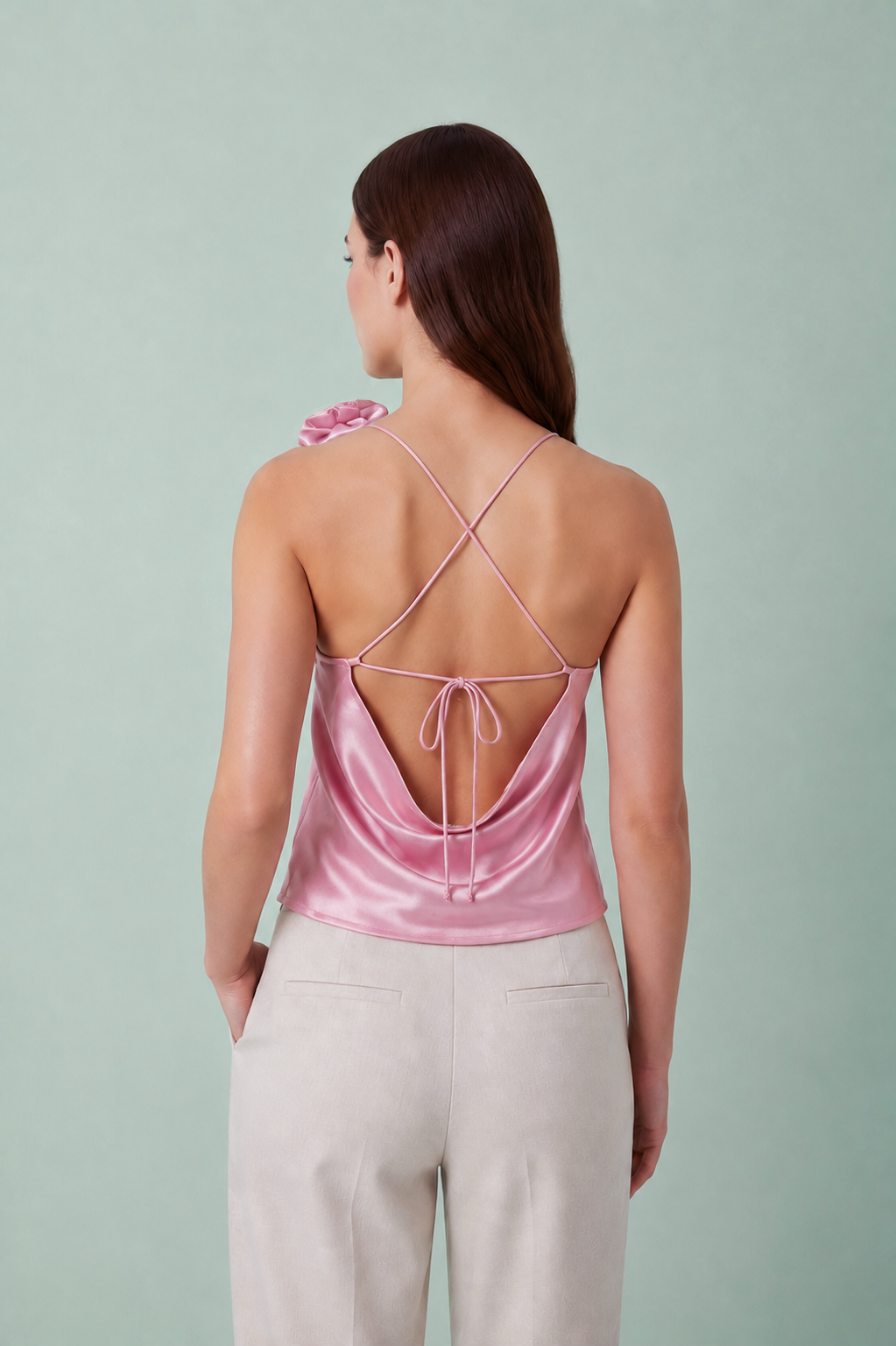 Rosaline Satin Cami Top